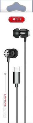 XO EP25 In-ear Handsfree with USB-C Connector Black