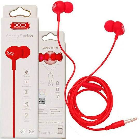 XO S6 Безжични Стерео с жак 3.5mm Червен