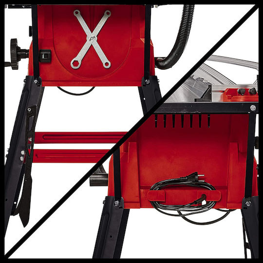 Einhell TC-TS 2025/2 U Δισκοπρίονο Πάγκου με Ισχύ 2000W, Οδηγό Laser, Δίσκο Κοπής Διαμέτρου 250mm & Ταχύτητα Κοπής 5000rpm