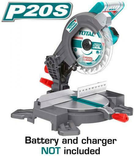 Total Miter Saw Battery with Cutting Disc Diameter 210mm & Cutting Speed 3000rpm (without Battery and Charger)