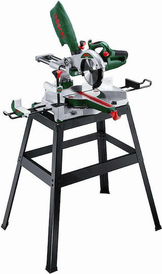 Bosch PCM 8 S Miter Säge Schiebe mit Leistung 1200W, Laserführung & Sägeblattdurchmesser 216mm