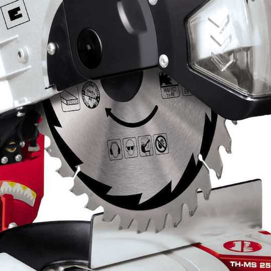 Einhell TH-MS 2513L Miter Saw Electric 1600W with Cutting Guide (laser) and Disc Diameter 250mm
