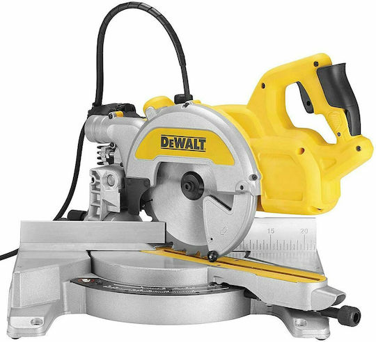 DEWALT Miter Saw Electric 1800W Sliding with Laser Cutting Guide and 216mm Disc Diameter