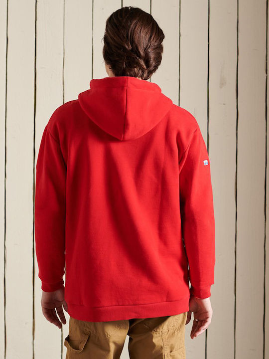 Sweatshirt with Hood Red