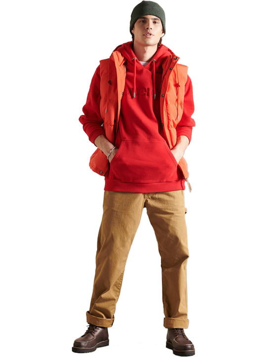 Sweatshirt with Hood Red