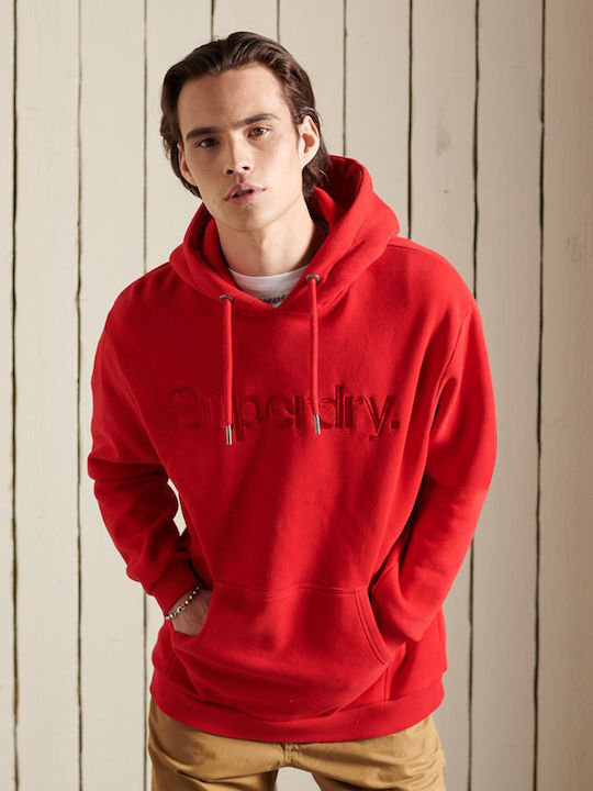 Sweatshirt with Hood Red