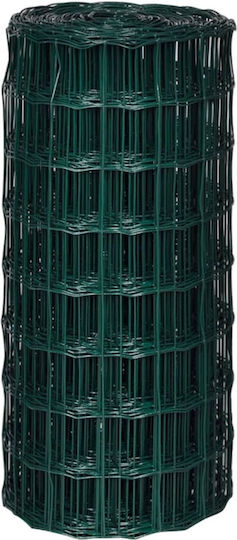 vidaXL Wire Fencing with PVC Coating Green 0.8x10m