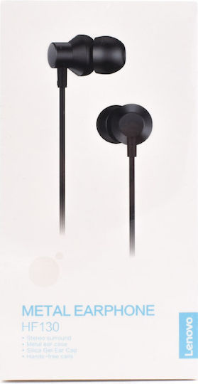 Lenovo HF130 In-ear Handsfree με Βύσμα 3.5mm Μαύρο