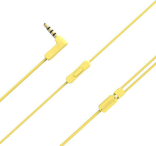 Remax RM-502 În ureche Handsfree cu două căști cu mufă 3.5mm Galben