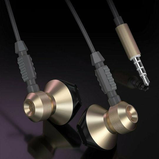 Dudao X2C Earbuds Handsfree with 3.5mm Connector Gold