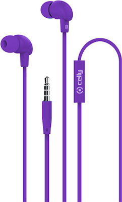 Celly UP600 In-ear Handsfree με Βύσμα 3.5mm Μωβ