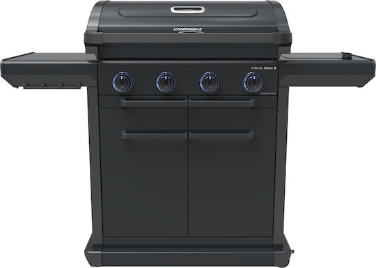 Campingaz 4 Series Onyx S Grătar pe gaz Din fontă Grătar 72bucx46buccm cu 4 buc 13.6kW și Arzător Lateral