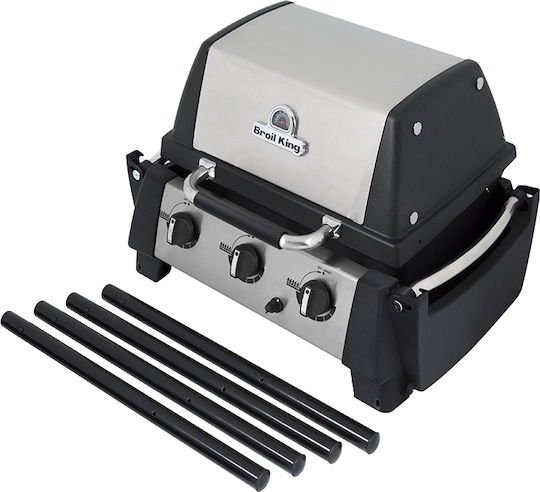Broil King Porta-Chef 320 Portabilă Grătar pe gaz Din fontă Grătar 55bucx34buccm cu 3 buc 5.25kW
