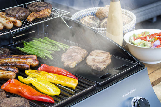 Sahara BBQ S350 Газово Барбекю Решетка 49брx66брсм. с 3 бр 13кВт