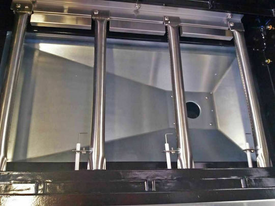 Landmann Triton PTS Ψησταριά Υγραερίου Μαντεμένιας Σχάρας 65x44εκ. με 4 Εστίες 12kW και Πλαϊνό Μάτι 2.8kW