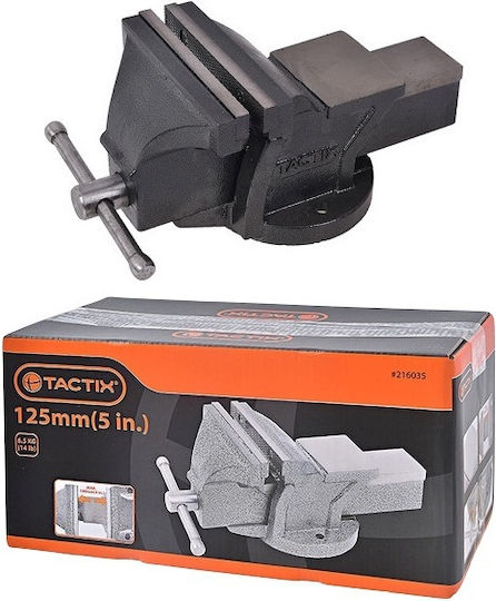 Tactix Fixed Countertop Vise Made of Steel with Maximum Opening 150mm