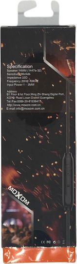 Moxom MX-EP07 Earbuds Handsfree με Βύσμα 3.5mm Black Gold