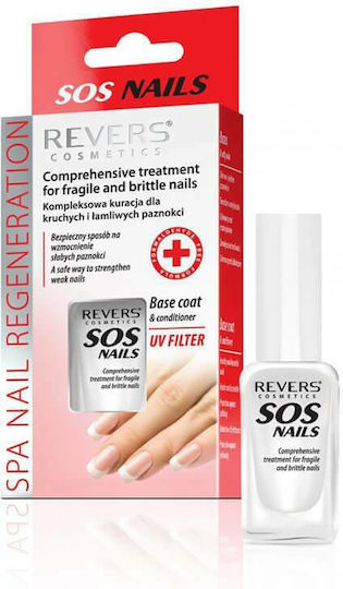 Revers Cosmetics Spa Regeneration Sos Stronger Nail Strengthener with Brush 10ml