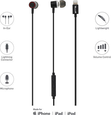 Tellur TLL162022 In-Ear Freihändig Kopfhörer mit Stecker Blitzschlag Schwarz