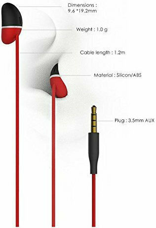 Allocacoc Earbeans Bass In-ear Handsfree με Βύσμα 3.5mm Κόκκινο