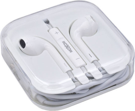 Moxom MX-EP29 Earbuds Handsfree με Βύσμα 3.5mm Λευκό