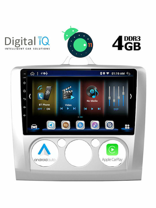 Digital IQ Sistem Audio Auto pentru Ford Concentrare 2005-2012 cu A/C (Bluetooth/USB/AUX/WiFi/GPS/Apple-Carplay/Partitură) cu Ecran Tactil 9" DIQ_BXD_6156AC