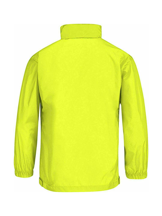 B&C Kids Sports Jacket short Windproof Yellow Sirocco JK950