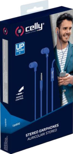 Celly UP600 In-ear Handsfree with 3.5mm Connector Blue