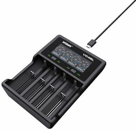 XTAR VC4SL USB Charger 4 Batteries Li-ion/Ni-MH Size AA/AAA