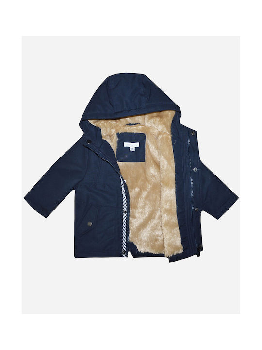 Energiers Kinderjacke Kurz mit Kapuze Marineblau