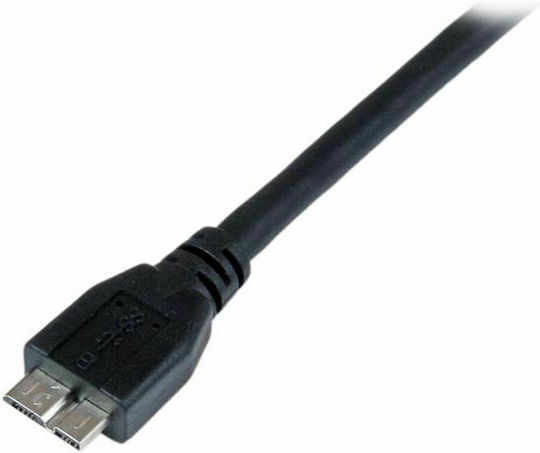 StarTech Regular USB 3.0 to micro USB Cable Μαύρο 1m (USB3CAUB1M)