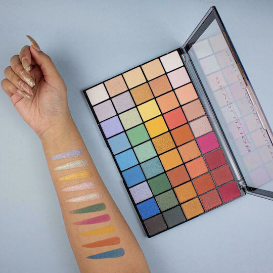 Revolution Beauty Maxi Reloaded Palette with Eye Shadows in Pressed Powder Form 60.8gr