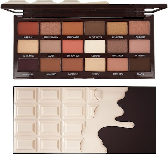 Revolution Beauty I Heart Chocolate Lidschattenpalette in fester Form Nudes 22gr