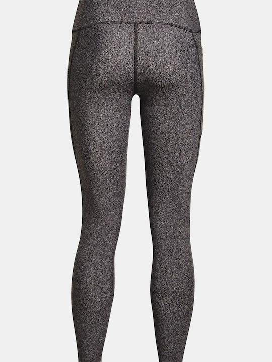Training Women's Cropped Firming Shiny & High Waist Gray Leggings