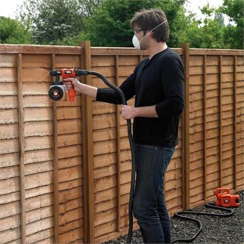 Black & Decker HVLP400 Ηλεκτρικό Πιστόλι Βαφής 450W με Δοχείο 1.2lt