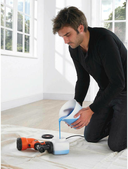 Black & Decker HVLP200 Ηλεκτρικό Πιστόλι Βαφής 400W με Δοχείο 1.2lt