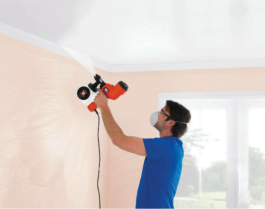 Black & Decker HVLP200 Ηλεκτρικό Πιστόλι Βαφής 400W με Δοχείο 1.2lt