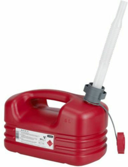 Pressol Fuel Can Double Position Plastic with Extension Tube 5lt Red