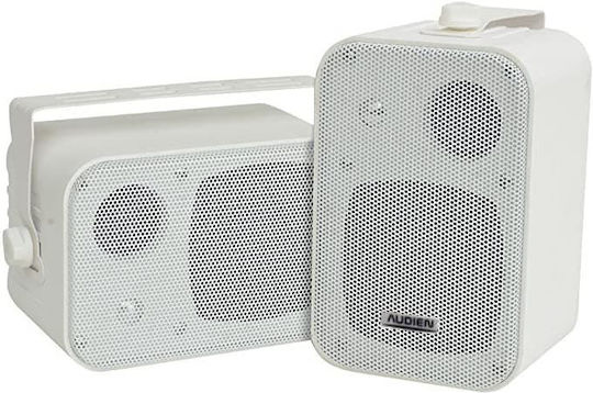 Audien BT-408 Παθητικά Επιτοίχια Ηχεία 30W (Ζεύγος) 20.8x12.3x13.8εκ. Λευκά