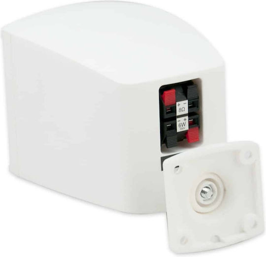 Master Audio MB200T Παθητικά Επιτοίχια Ηχεία 10W (Ζεύγος) 8.9x11x8.9εκ. Λευκά