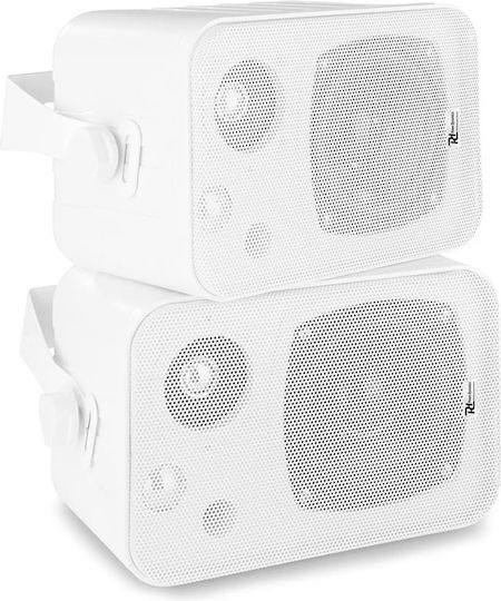 Power Dynamics BV40V Επιτοίχια Ηχεία (Ζεύγος) 15.1x12.7x19.8εκ. Λευκά