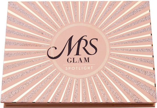 BPerfect Cosmetics Mrs Glam Spotlight Palette mit Mehrfarbigen Gepressten Puder Lidschatten in Formulierung 22gr