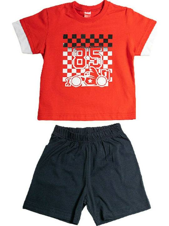 Joyce Kids Summer Set With Shorts 2pcs Red