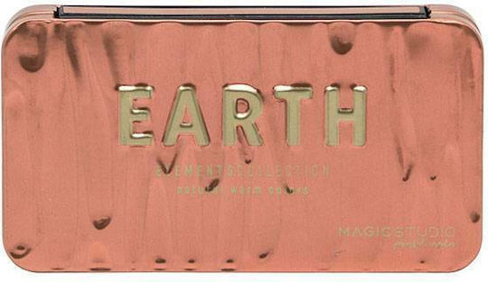 Magic Studio Earth Palette Παλέτα με Σκιές Ματιών σε Στερεή Μορφή 6.6gr