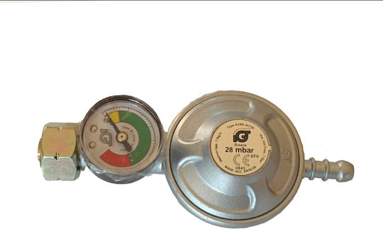 Home & Camp Gas Regulator with Manometer Fixed Flow 1.5 kg/h