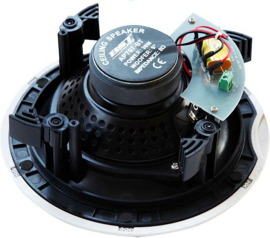 BST AP707-BT Boxe de Instalare Tavan Autoîntăritoare 30W cu Bluetooth Pereche Albă
