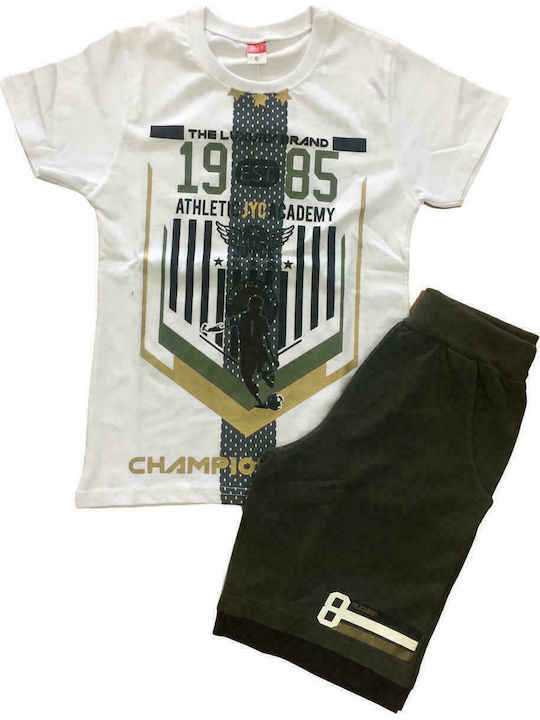 Kids' Set with Shorts Summer 2pcs White