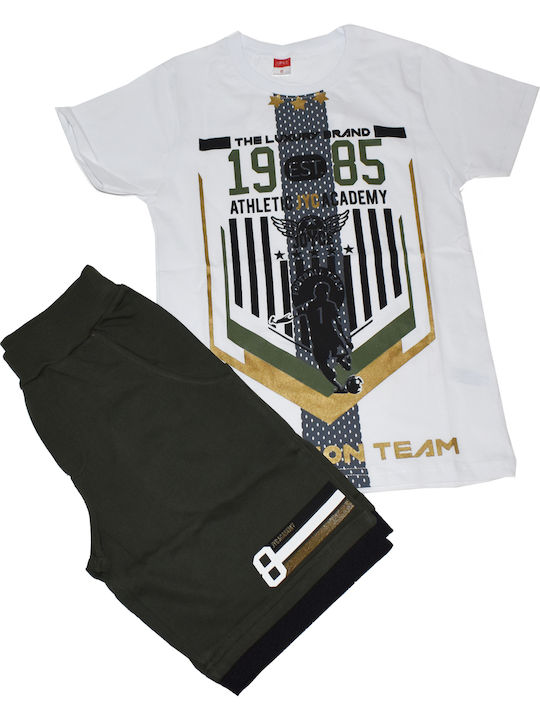 Kids' Set with Shorts Summer 2pcs White