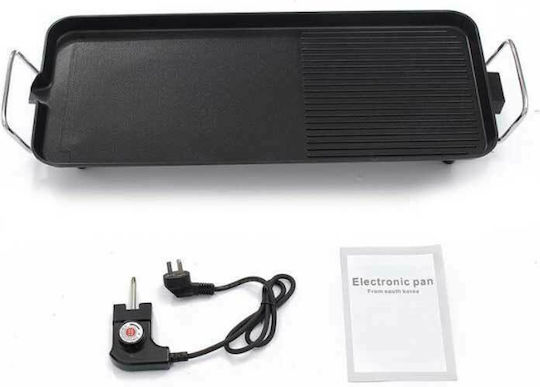 Factory Teppanyaki Grilling Plate with Adjustable Thermostat 1400W 63.5x30cm.