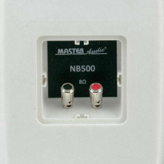 Master Audio NB500 Παθητικά Επιτοίχια Ηχεία (Ζεύγος) Λευκά
